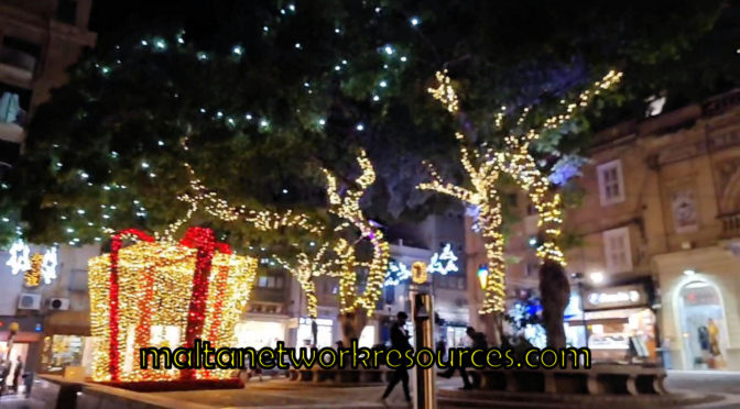 Malta Christmas 2020 Lights in Sliema